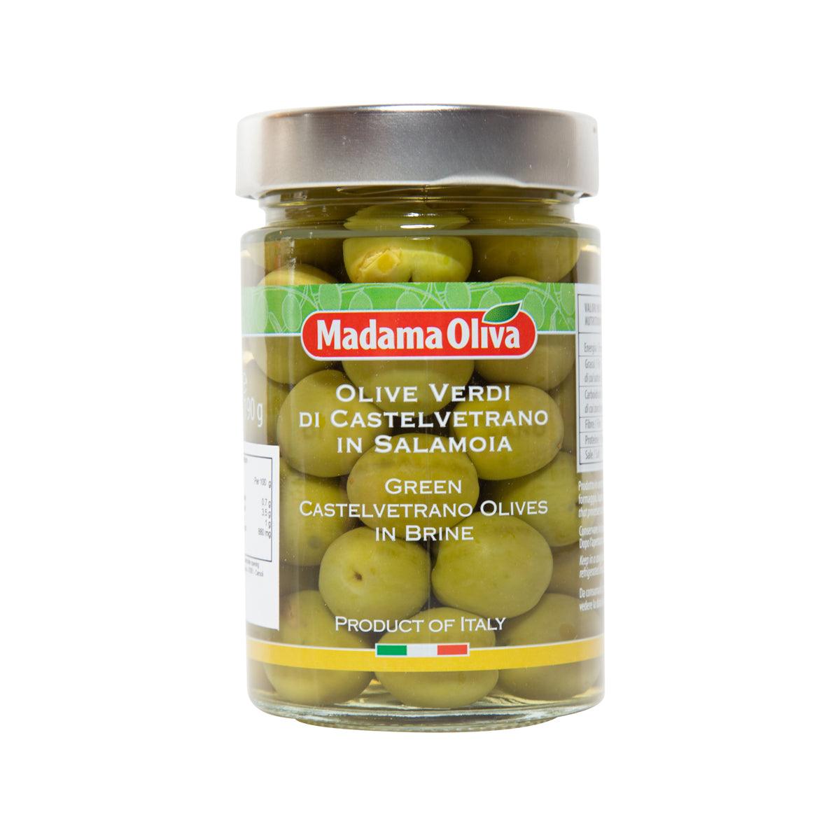 MADAMA OLIVA Green Castelvetrano Olives in Brine (295g)
