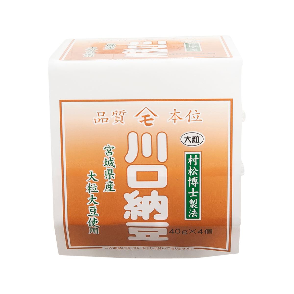 KAWAGUCHI NATTO Miyagi Soybean Natto - Large Grain (4 x 40g)