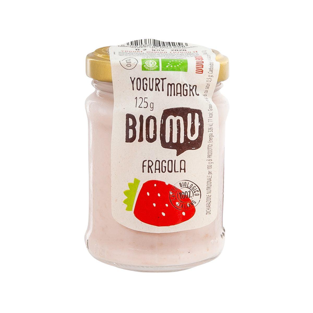 BIOMU Organic Low Fat Yoghurt - Strawberry (125g)
