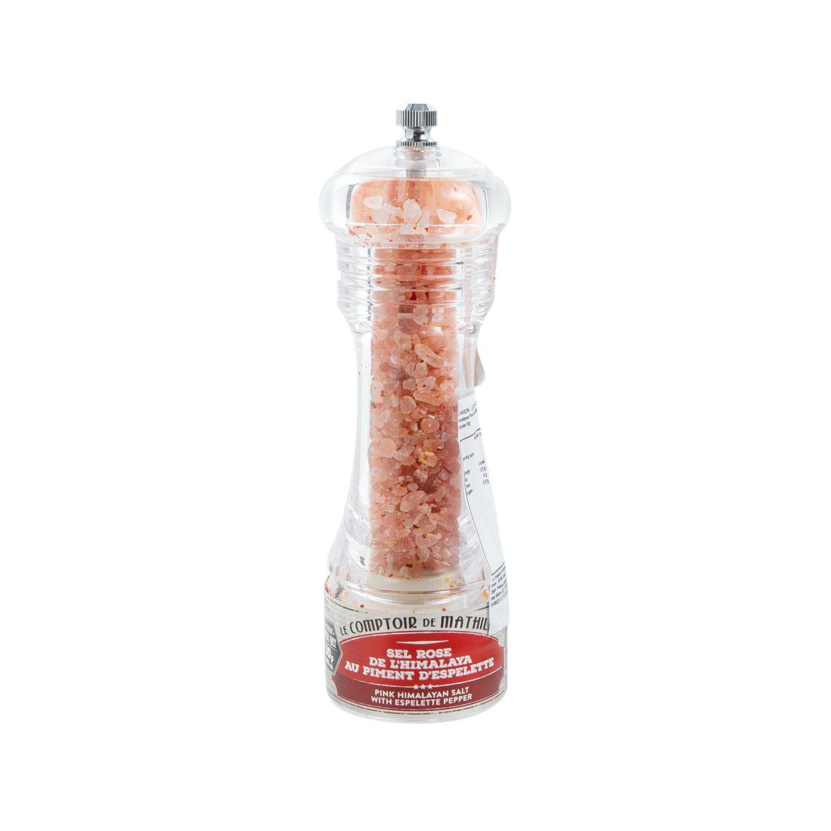 LECOMPTOIRDEMATHILDE Himalayan Pink Salt with Espelette Pepper with Grinder (50g)