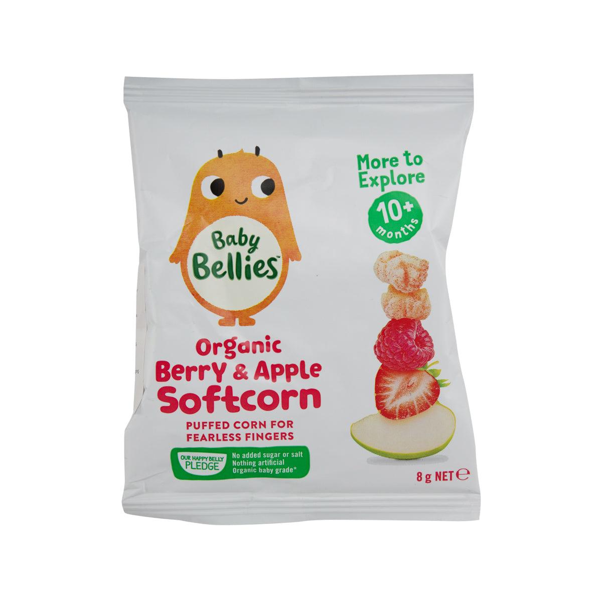 LITTLE BELLIES Organic Berry & Apple Softcorn (8g)