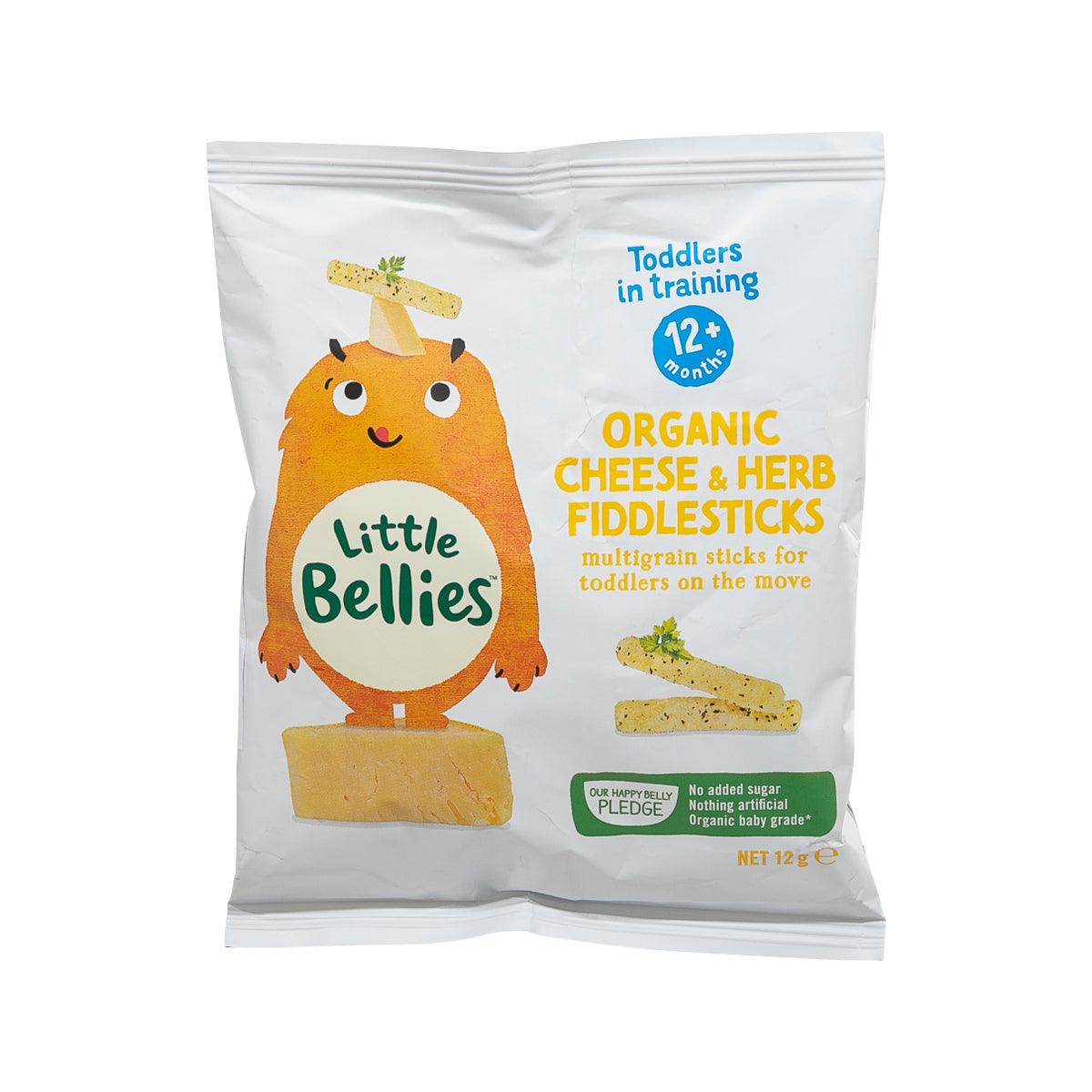 LITTLE BELLIES Organic Fiddlesticks - Cheese & Herb (12g)