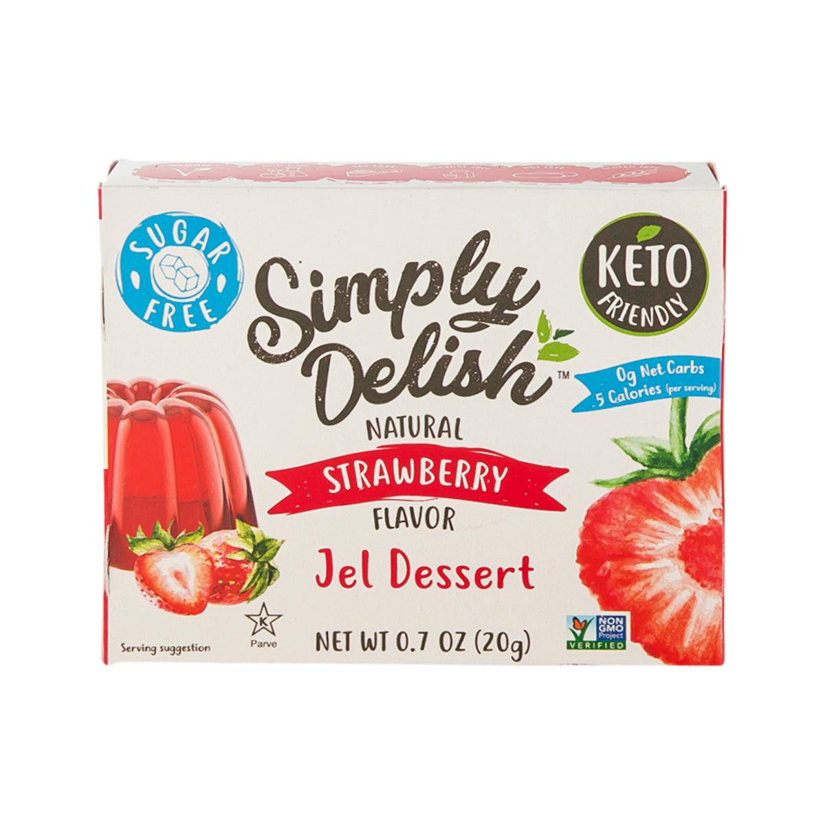 SIMPLYDELISH Sugar Free Plant-Based Jel Dessert - Strawberry Flavor (20g)
