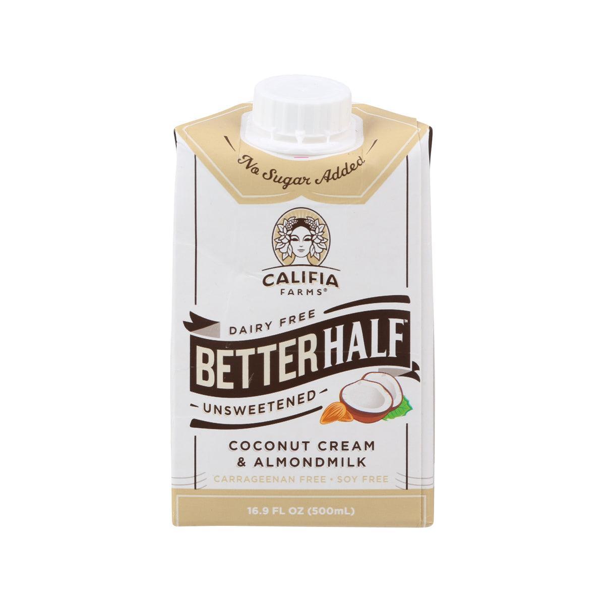 CALIFIA FARMS Better Half™ Unsweetened Coconut Cream & Almond Milk Creamer (500mL)
