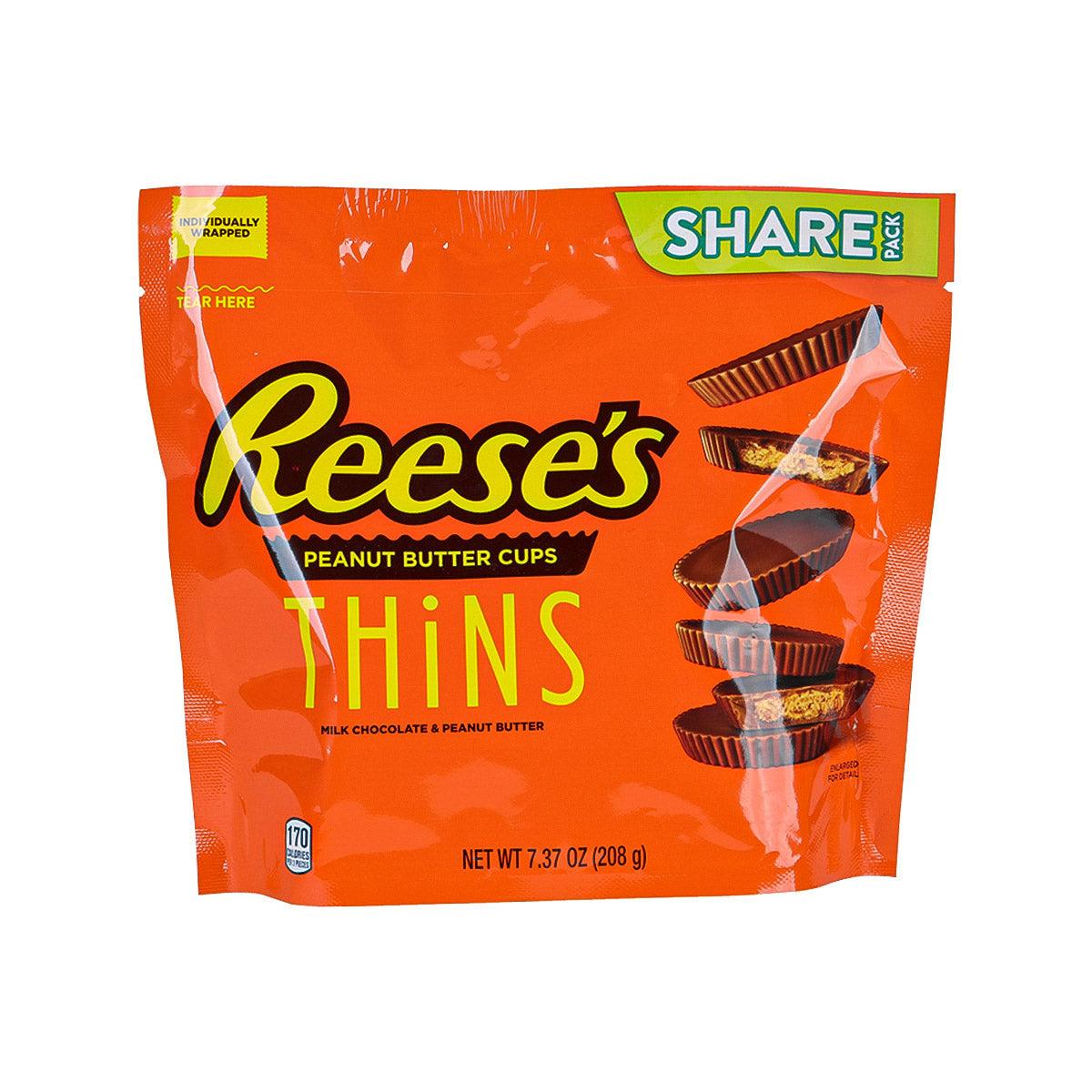 REESE'S Milk Chocolate & Peanut Butter Cups Thins (208g)