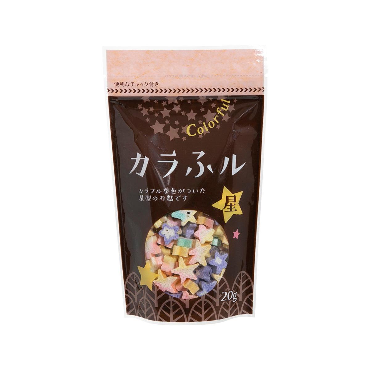 HITACHIYA HONPO Star Shaped Colorful Baked Wheat Gluten (20g)