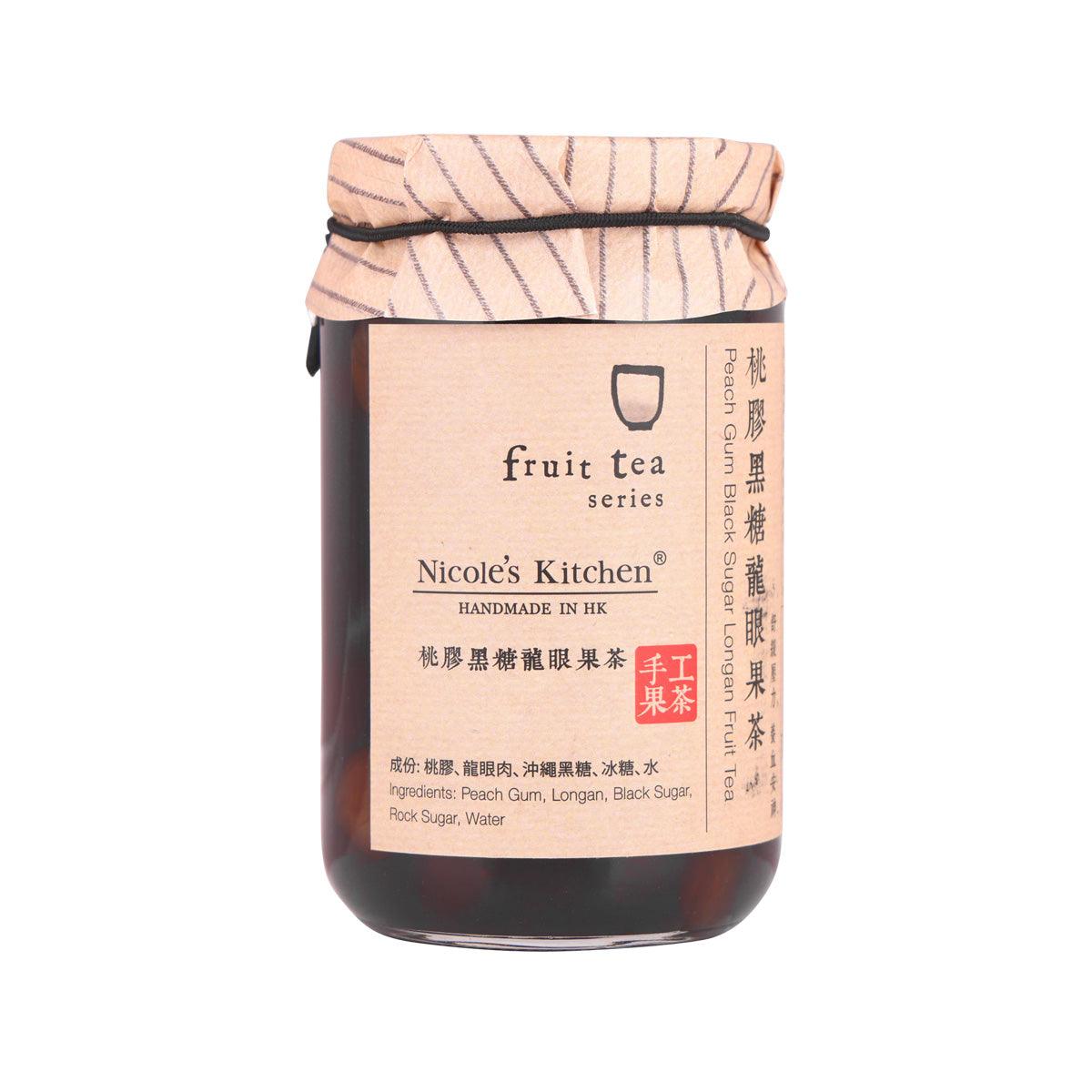 NICOLE'S KITCHEN Peach Gum Black Sugar Longan Fruit Tea (390g)