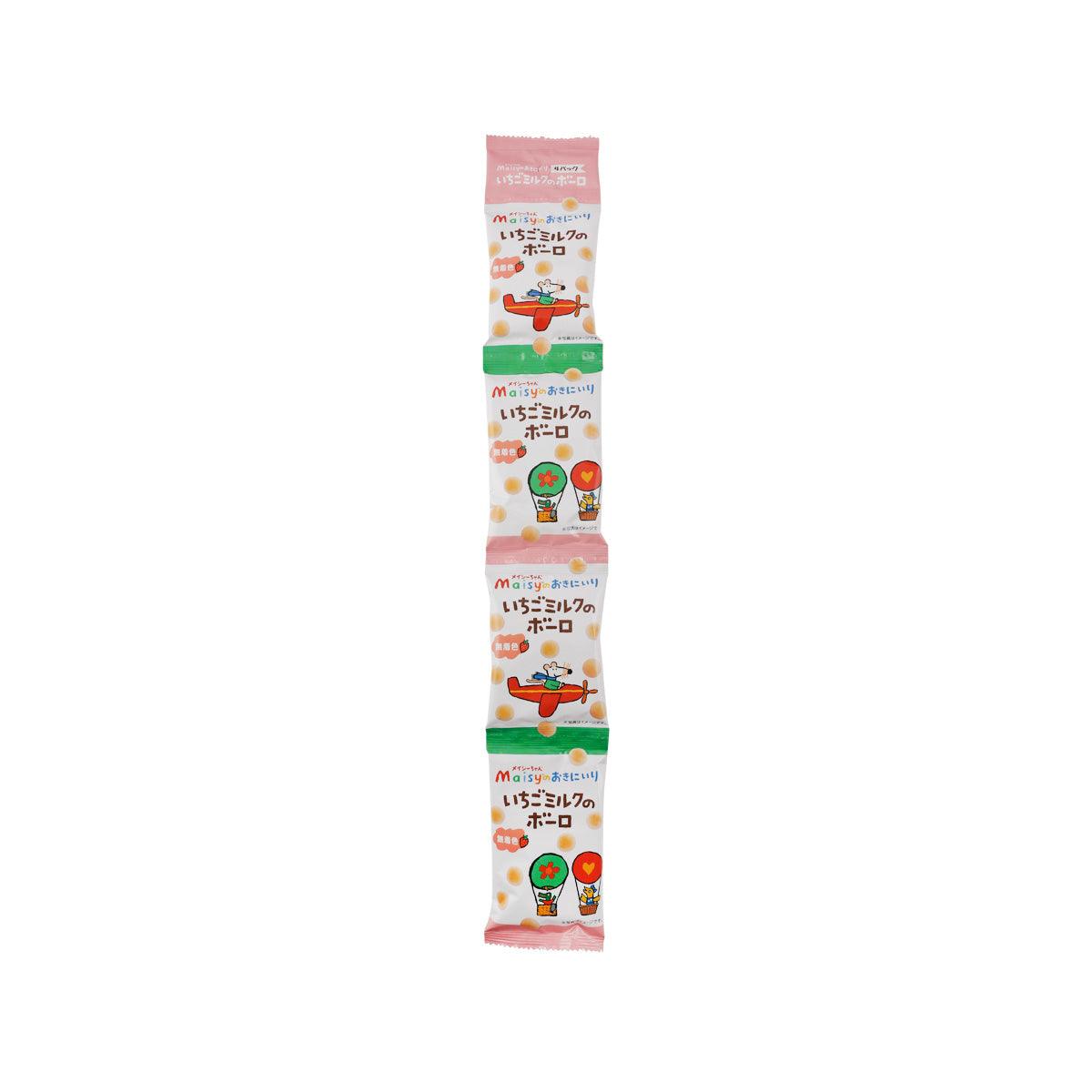 SOKENSHA Strawberry Milk Bolo Snack (4 x 16g)