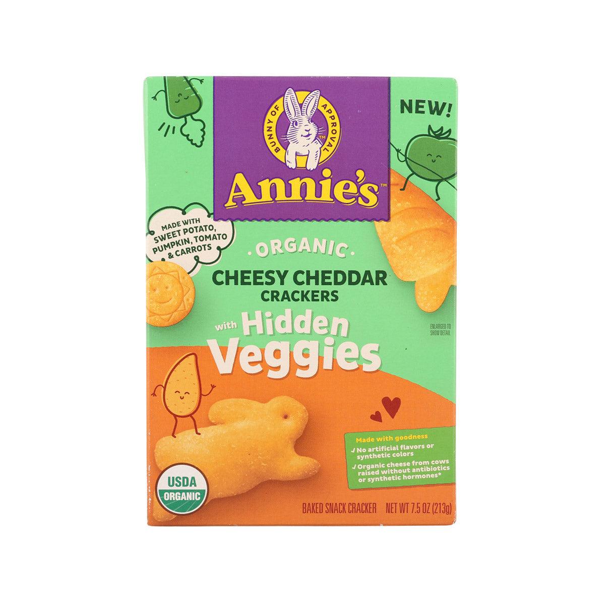 ANNIE'S Organic Veggies Crackers - Cheesy Cheddar (213g)