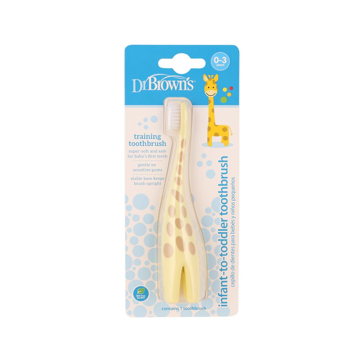 DR BROWN'S Infant-to-Todler Training Toothbrush - Giraffe (1pc)