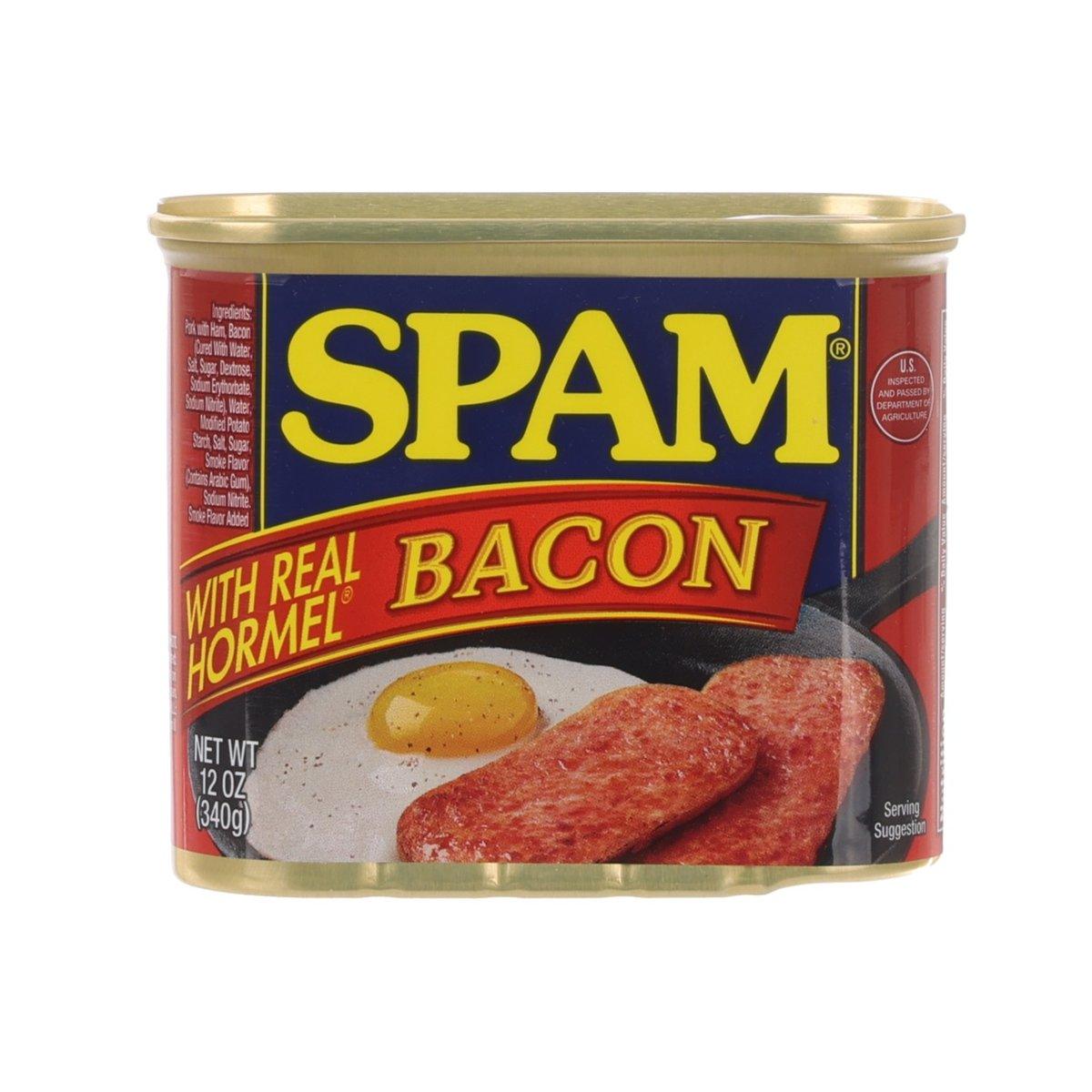 HORMEL Spam Luncheon Meat with Bacon (340g)