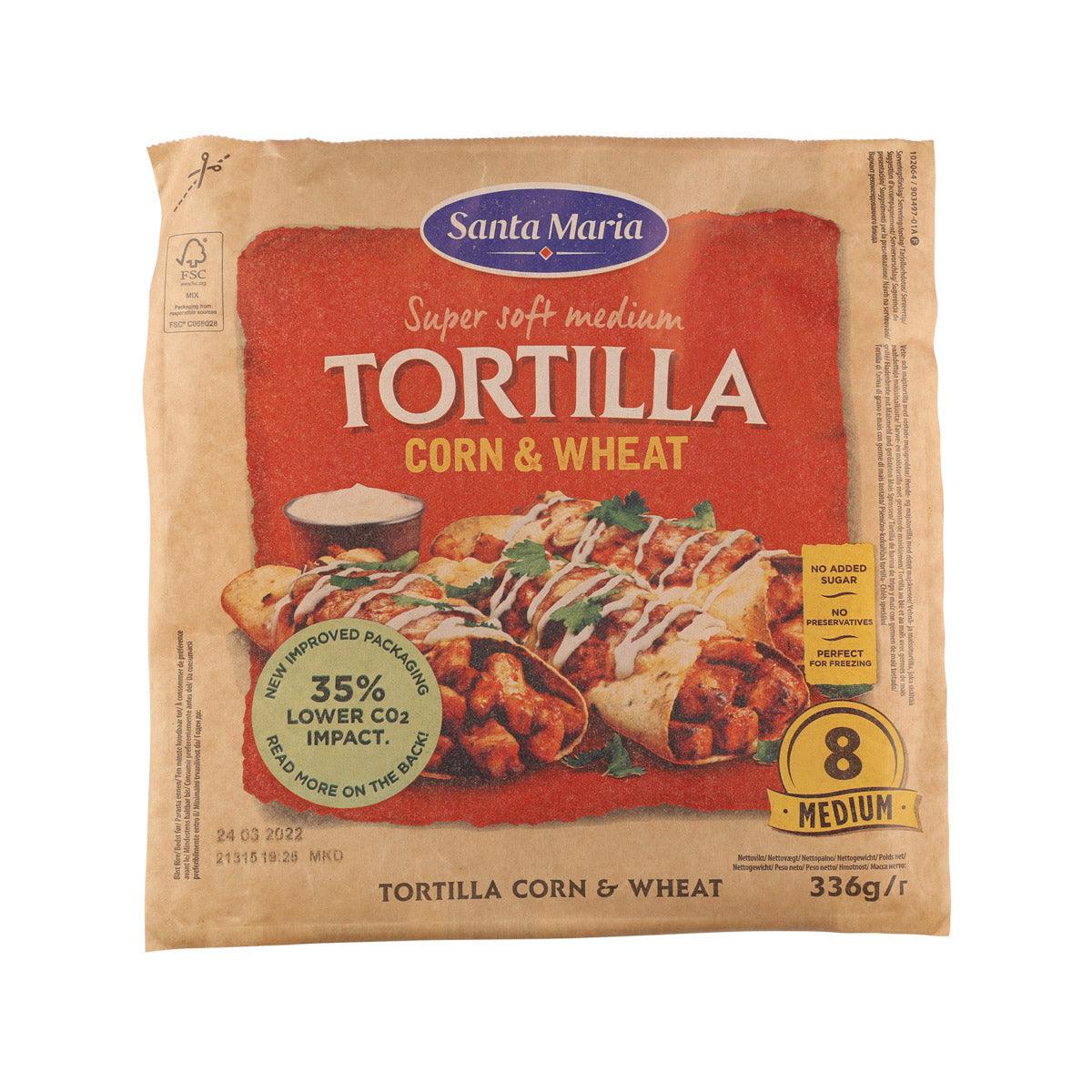 SANTA MARIA Tortilla - Corn & Wheat (Medium) (336g)