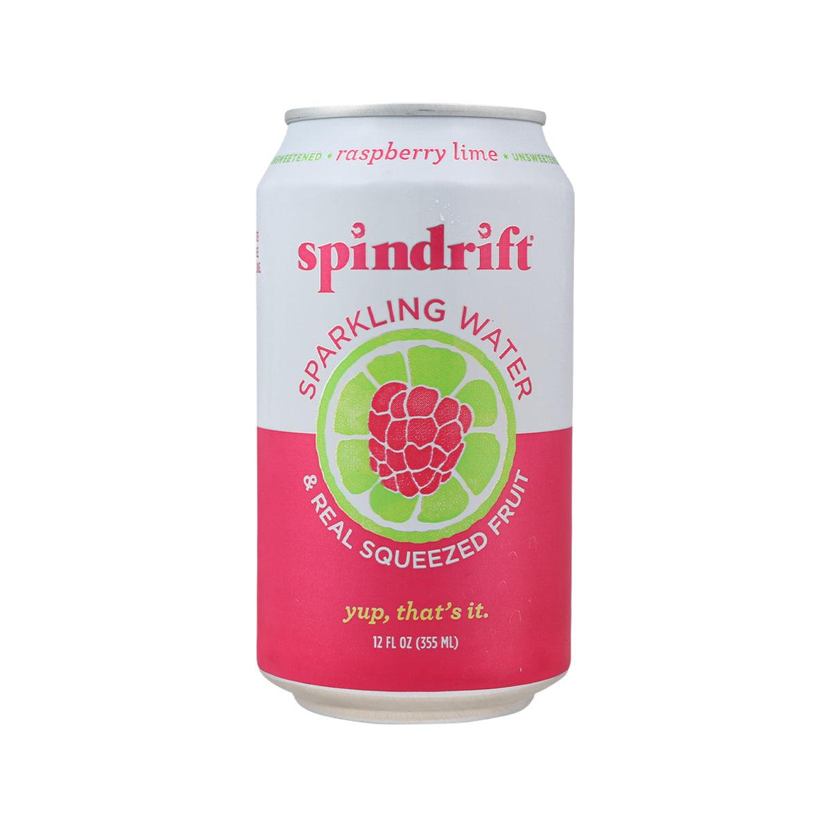 SPINDRIFT Sparkling Water - No Added Sugar Raspberry Lime (355mL)