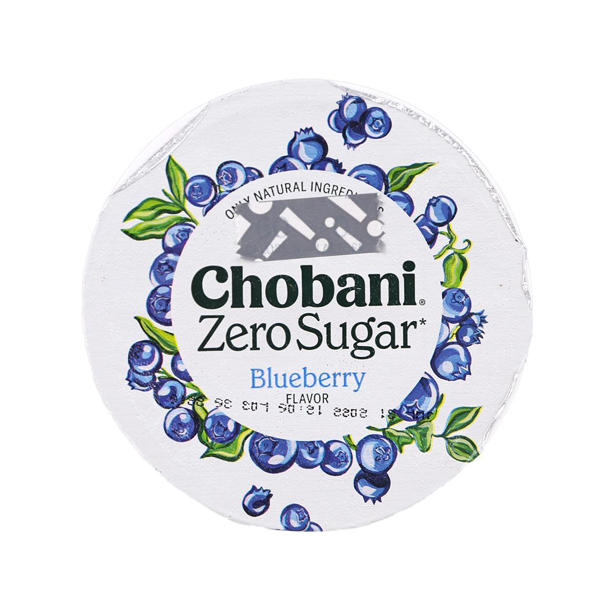 CHOBANI Zero Sugar Nonfat Greek Yogurt - Blueberry Flavor (150g)