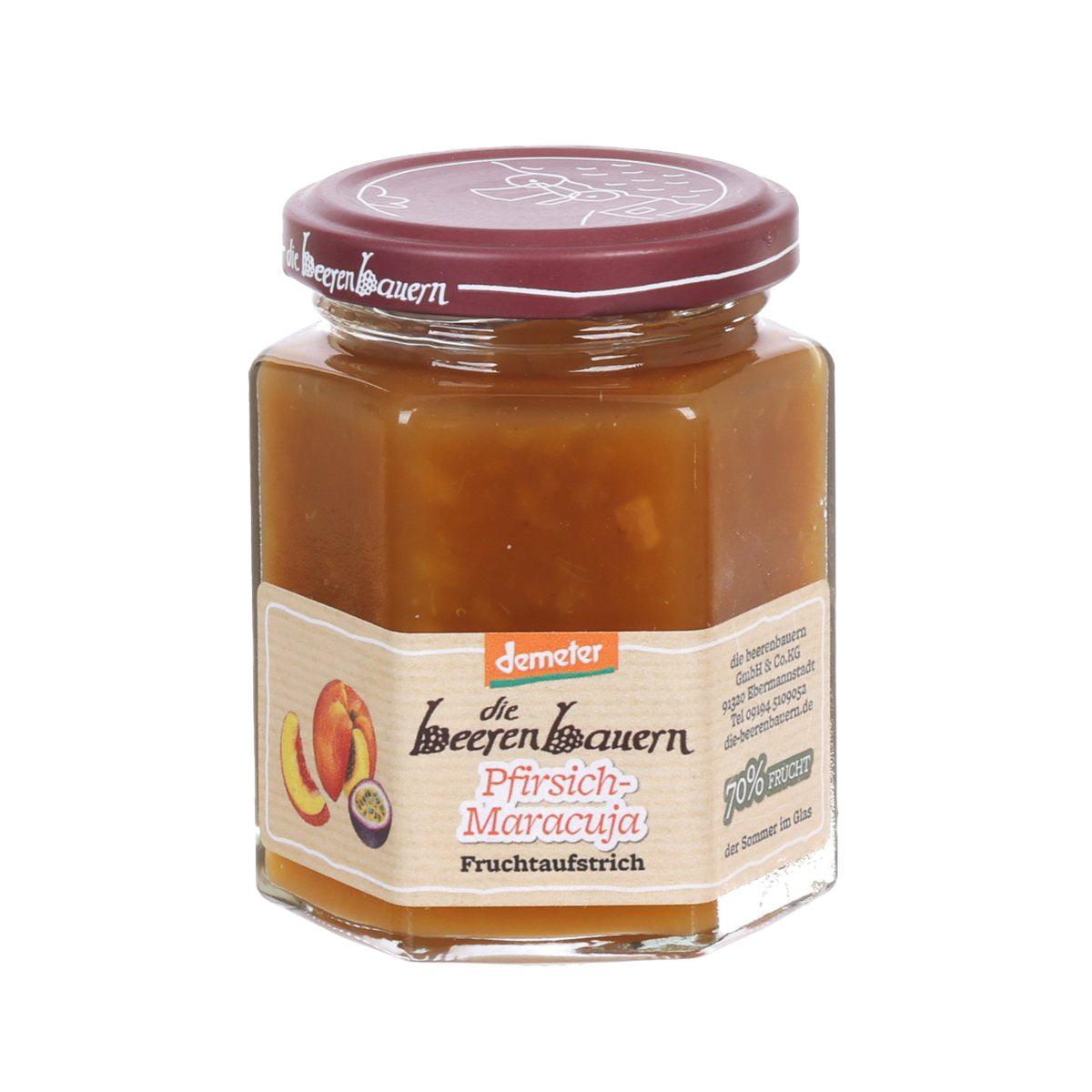 BEERENBAUERN Organic 70% Fruit Peach Passion Fruit Jam (200g)