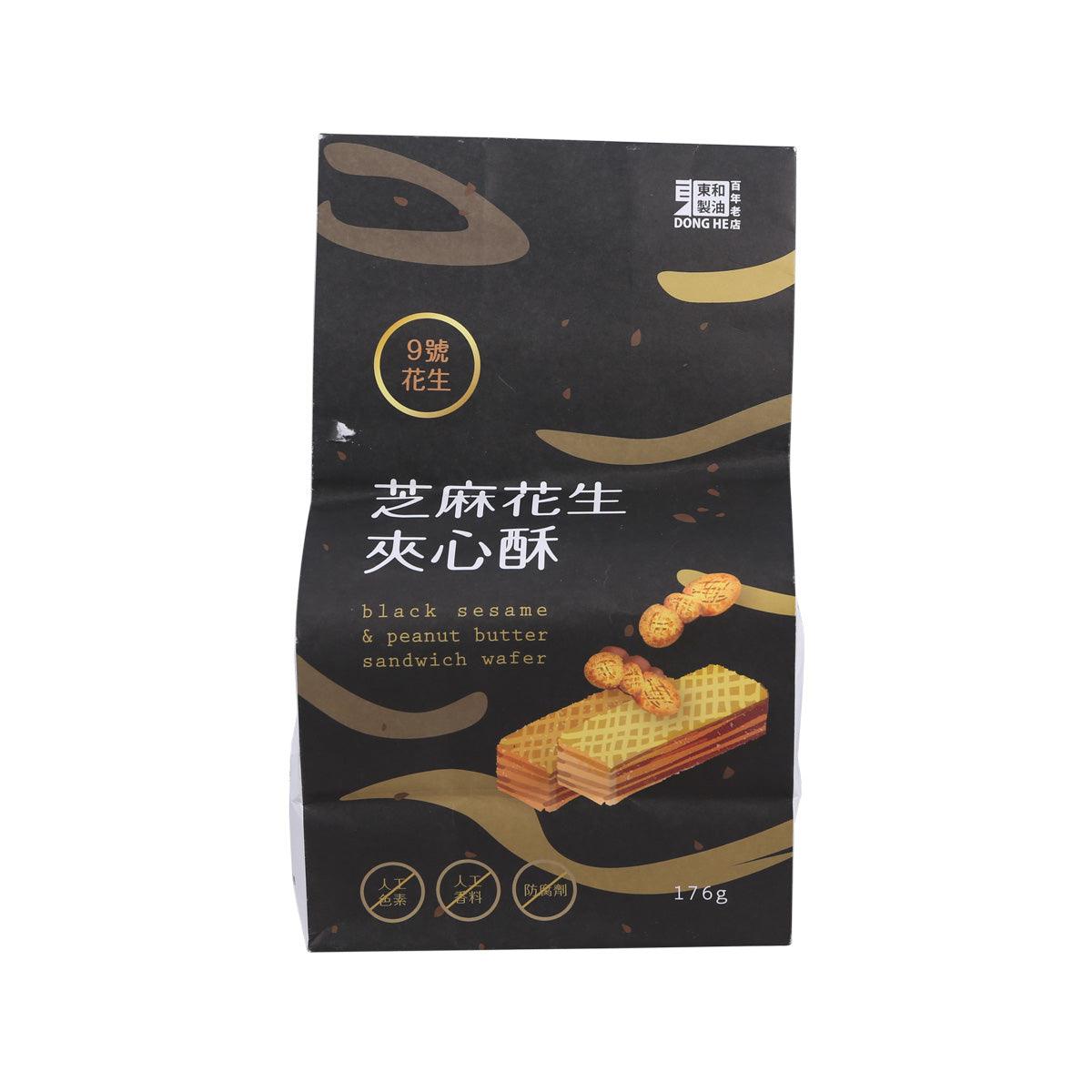 DONGHE Black Sesame & Peanut Butter Sandwich Wafer (176g)