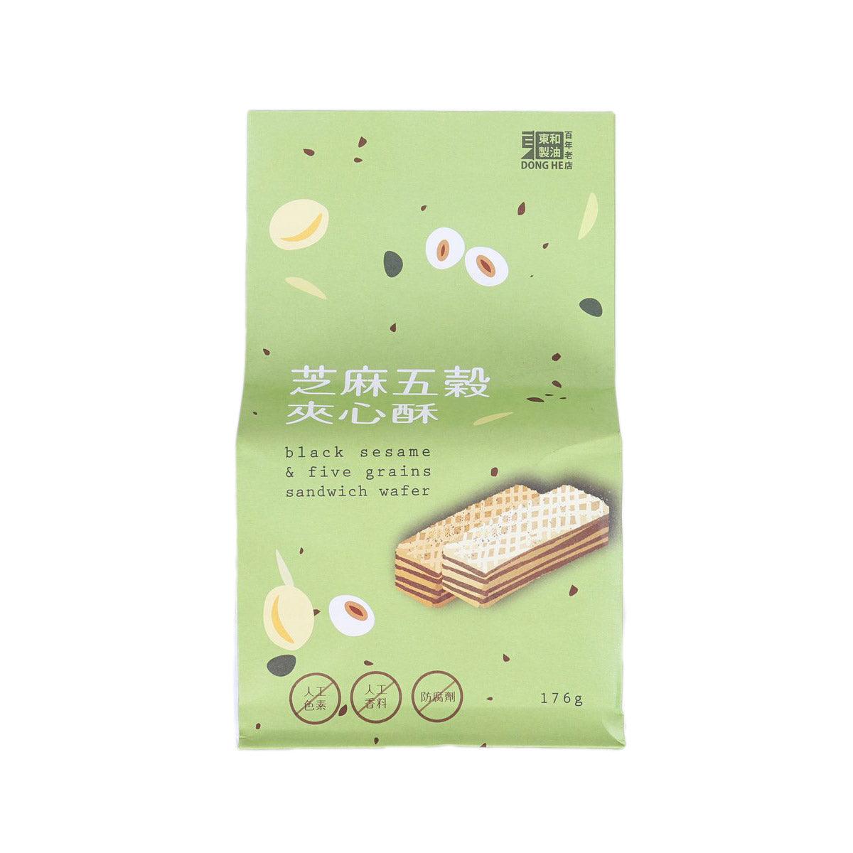 DONGHE Black Sesame & Five Grains Sandwich Wafer (176g)