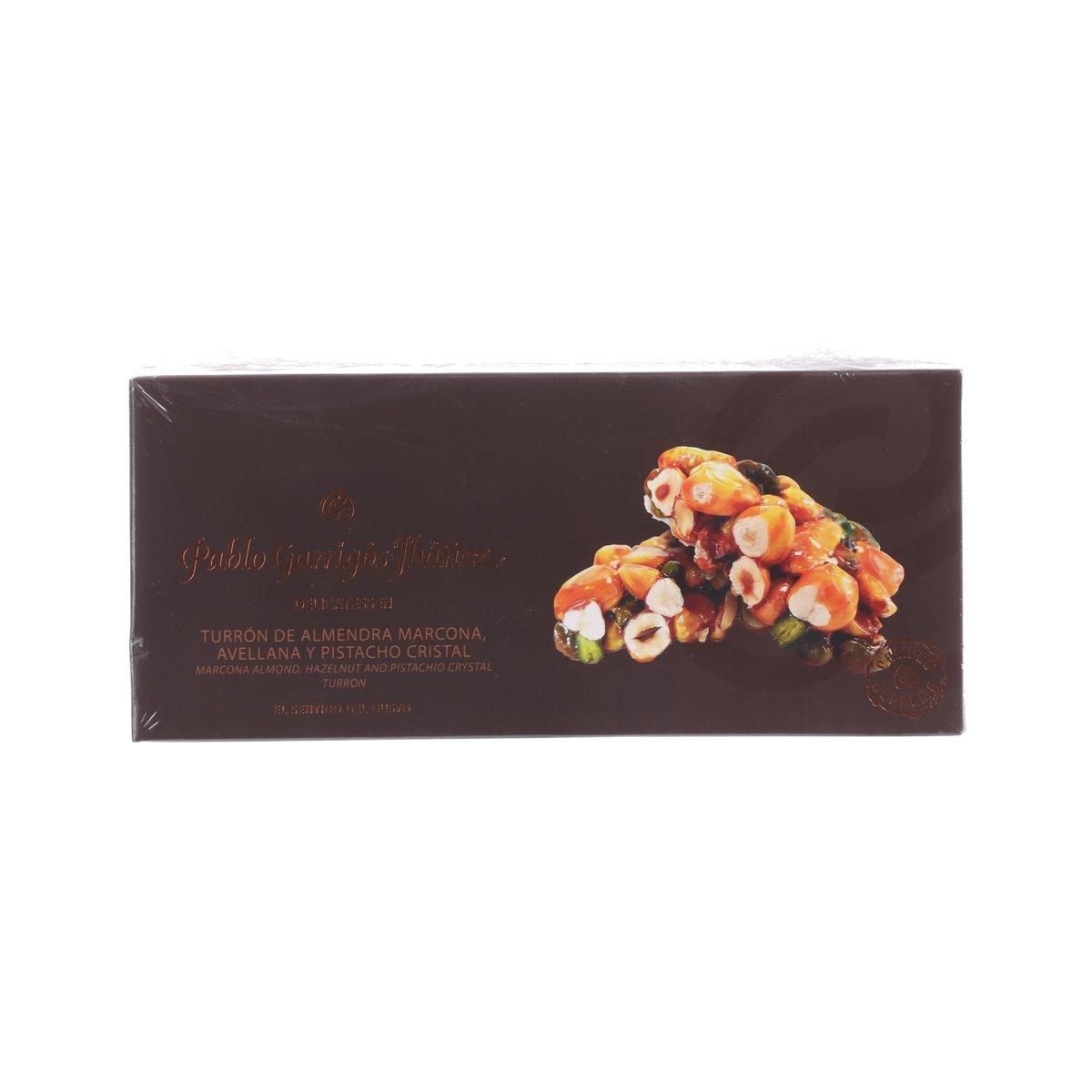 PABLO GARRIGOS IBANEZ Marcona Almond, Hazelnut, Pistachio Crystal Turron (250g)