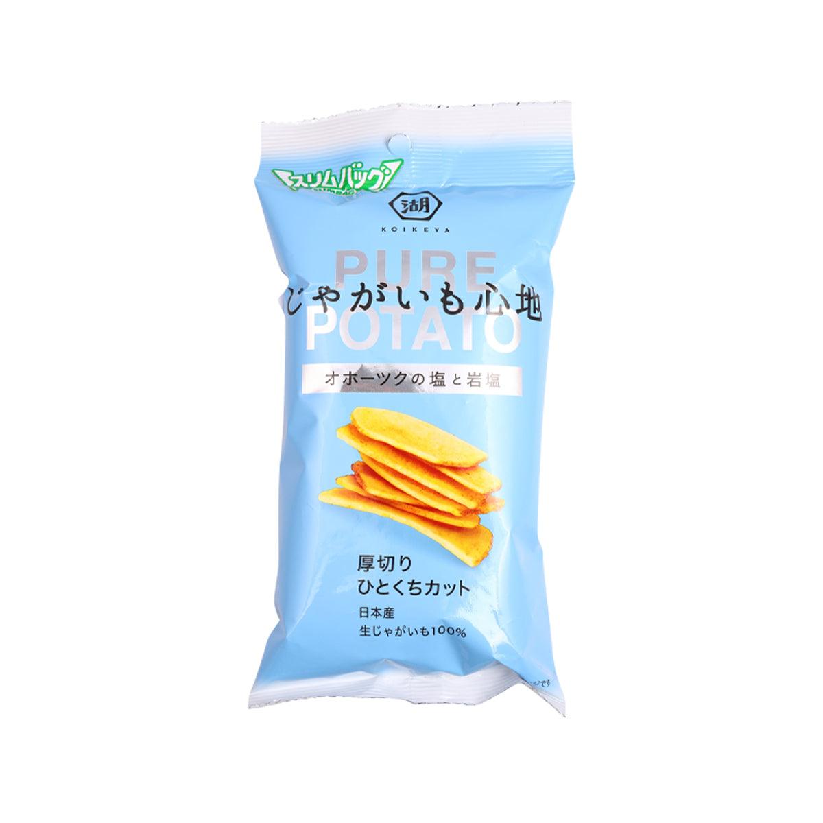 KOIKEYA Pure Potato Chips - Okhotsk Salt and Rock Salt (Slim Bag) (32g)