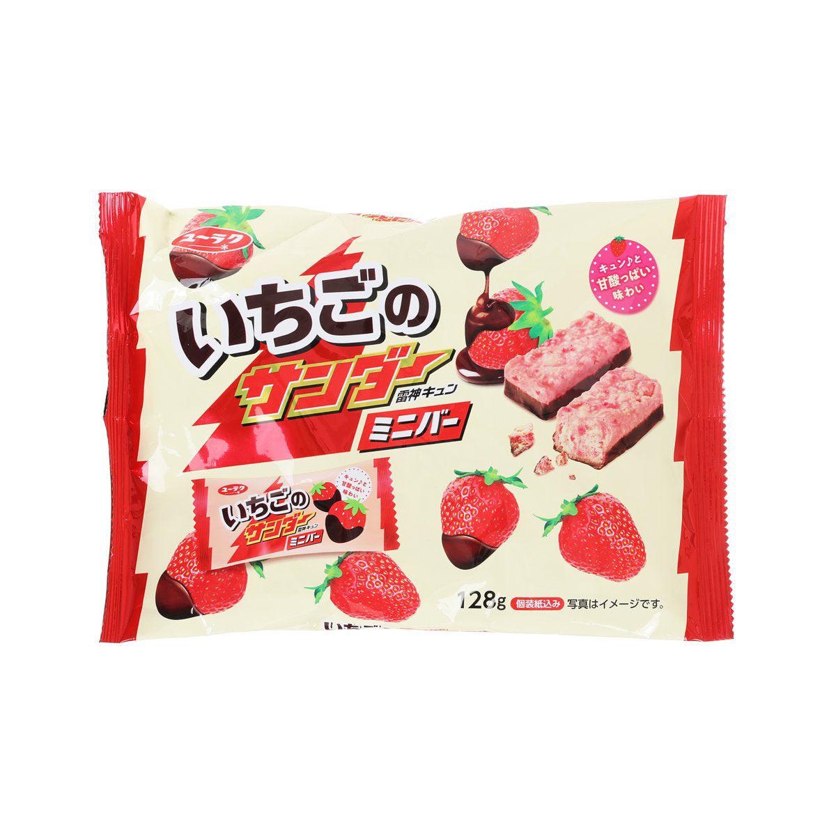 YURAKUSEIKA Strawberry Black Thunder Chocolate Mini Bar (113g)