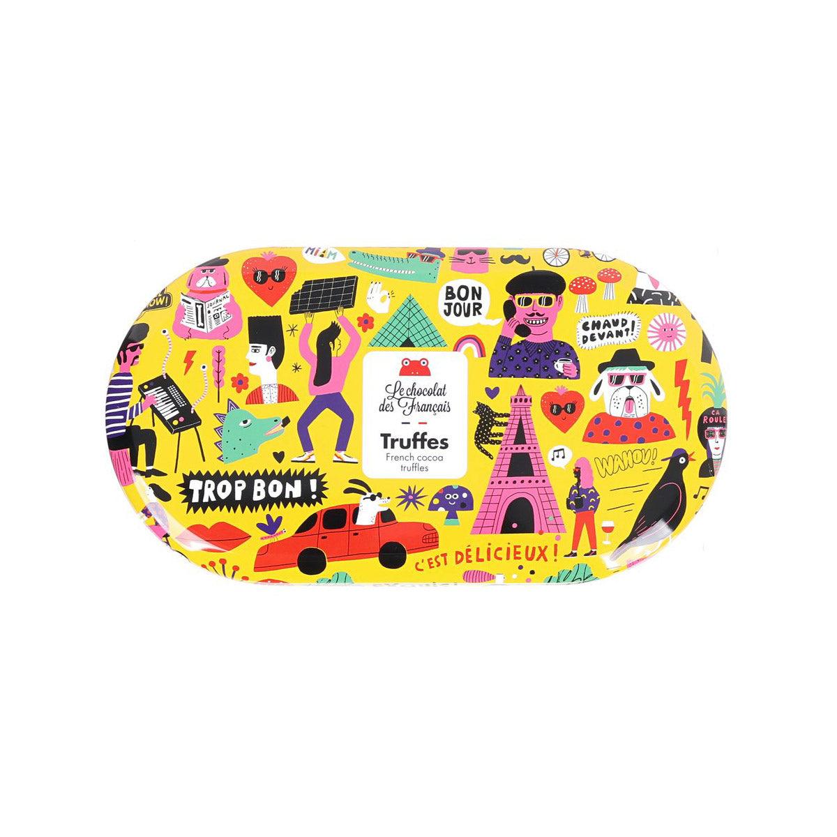 LE CHOCOLAT DES FRANCAIS French Dark Chocolate Truffle - Oval Tin (104g)
