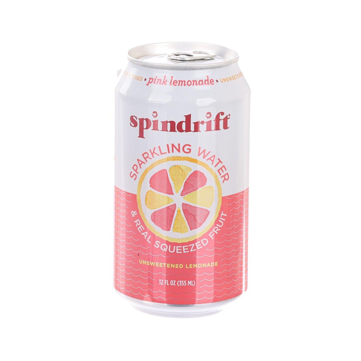 SPINDRIFT Sparkling Water - No Added Sugar Pink Lemonade (355mL)