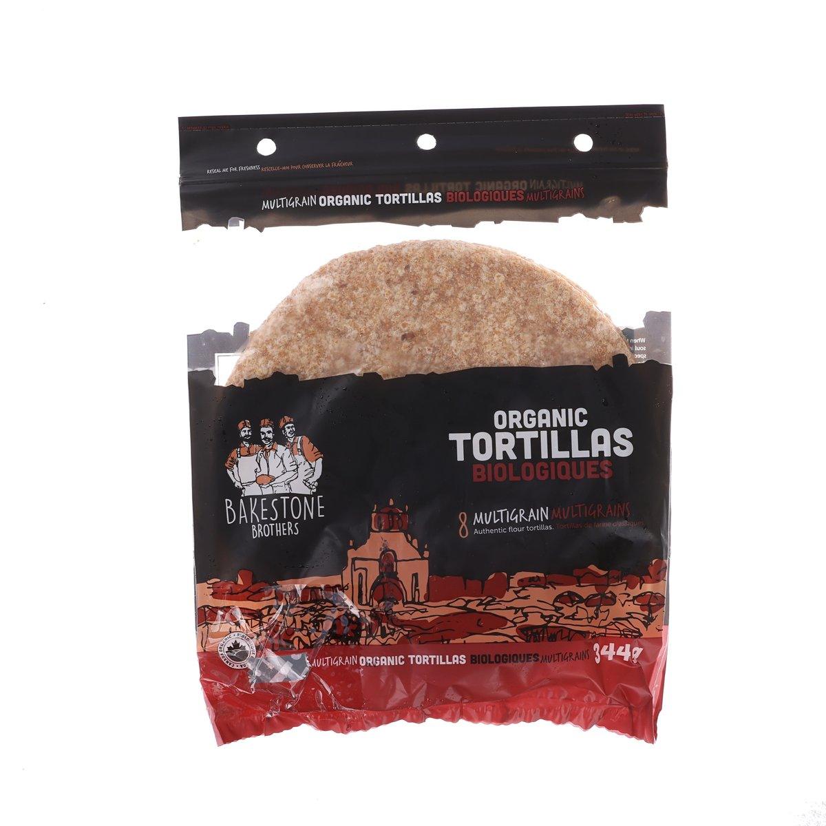 BAKESTONE BROTHERS Organic Multigrain Tortillas (344g)