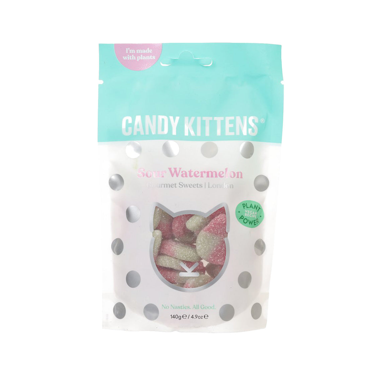 CANDY KITTENS Vegan Kittens Shaped Gummy - Sour Watermelon (140g)
