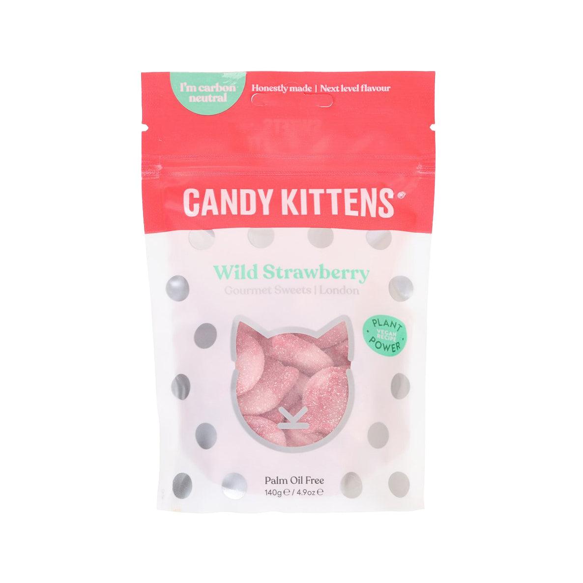 CANDY KITTENS Vegan Kittens Shaped Gummy - Wild Strawberry (140g)