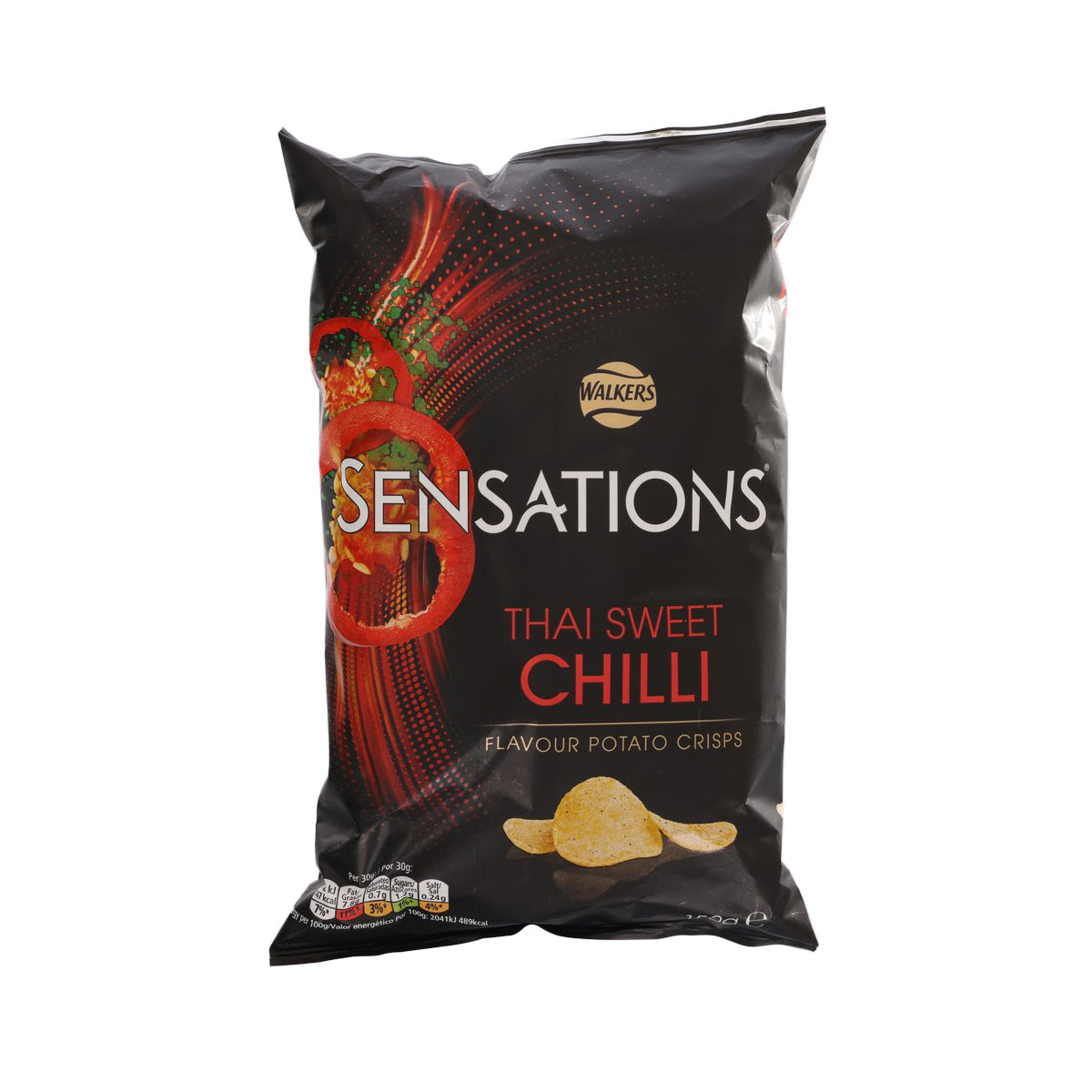 WALKERS SENSATIONS Thai Sweet Chilli Flavour Potato Crisps (150g)