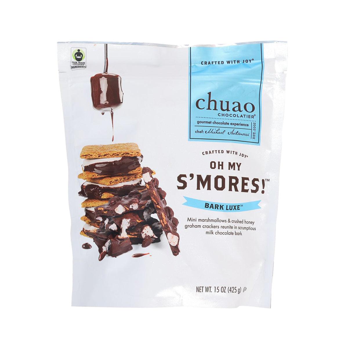 CHUAO CHOCOLATIER Bark Luxe™ Oh My S'more!™ Marshmallow & Honey Graham Cracker Milk Chocolate Bark (425g)