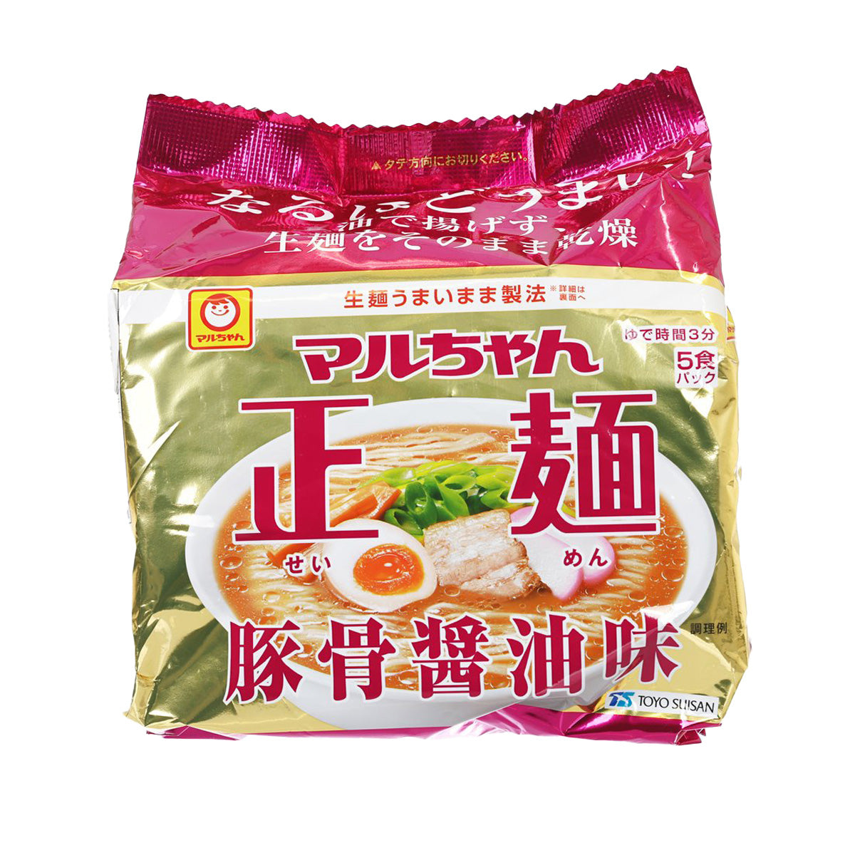 TOYO SUISAN Maruchan Seimen Instant Noodle - Pork Bone Soy Sauce (505g)