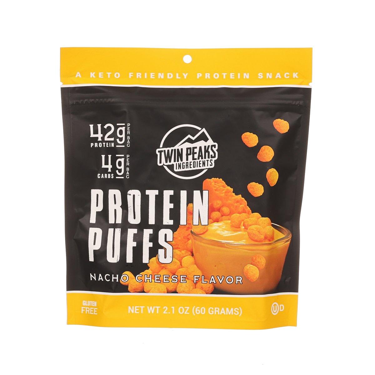TWIN PEAKS INGREDIENTS Protein Puffs - Nacho Cheese Flavor (60g)