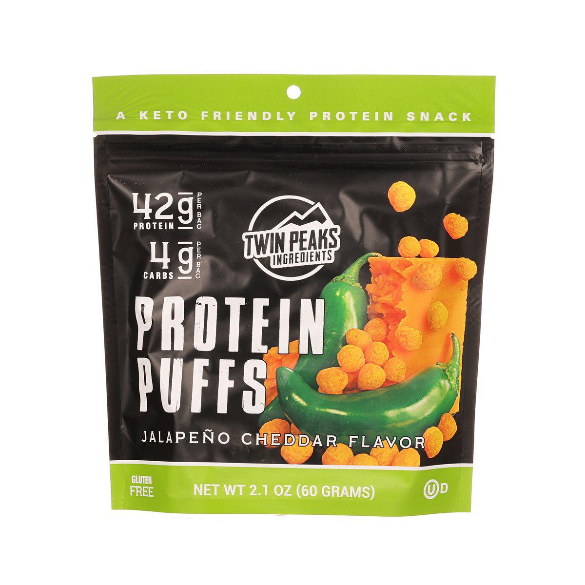 TWIN PEAKS INGREDIENTS Protein Puffs - Jalapeno Cheddar Flavor (60g)