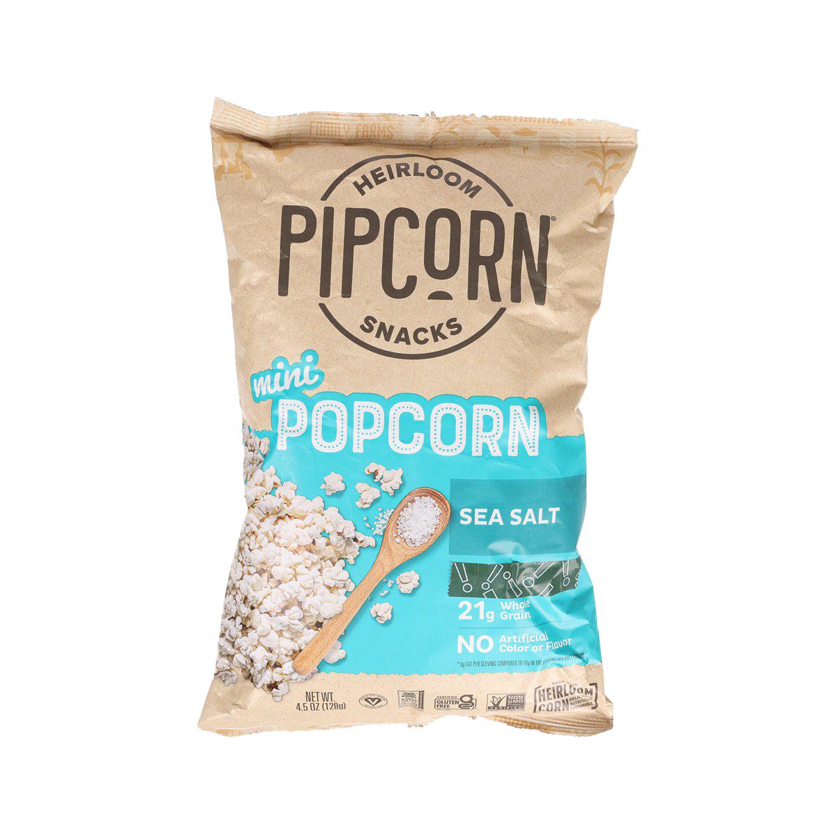 PIPCORN Mini Popcorn - Sea Salt (128g)