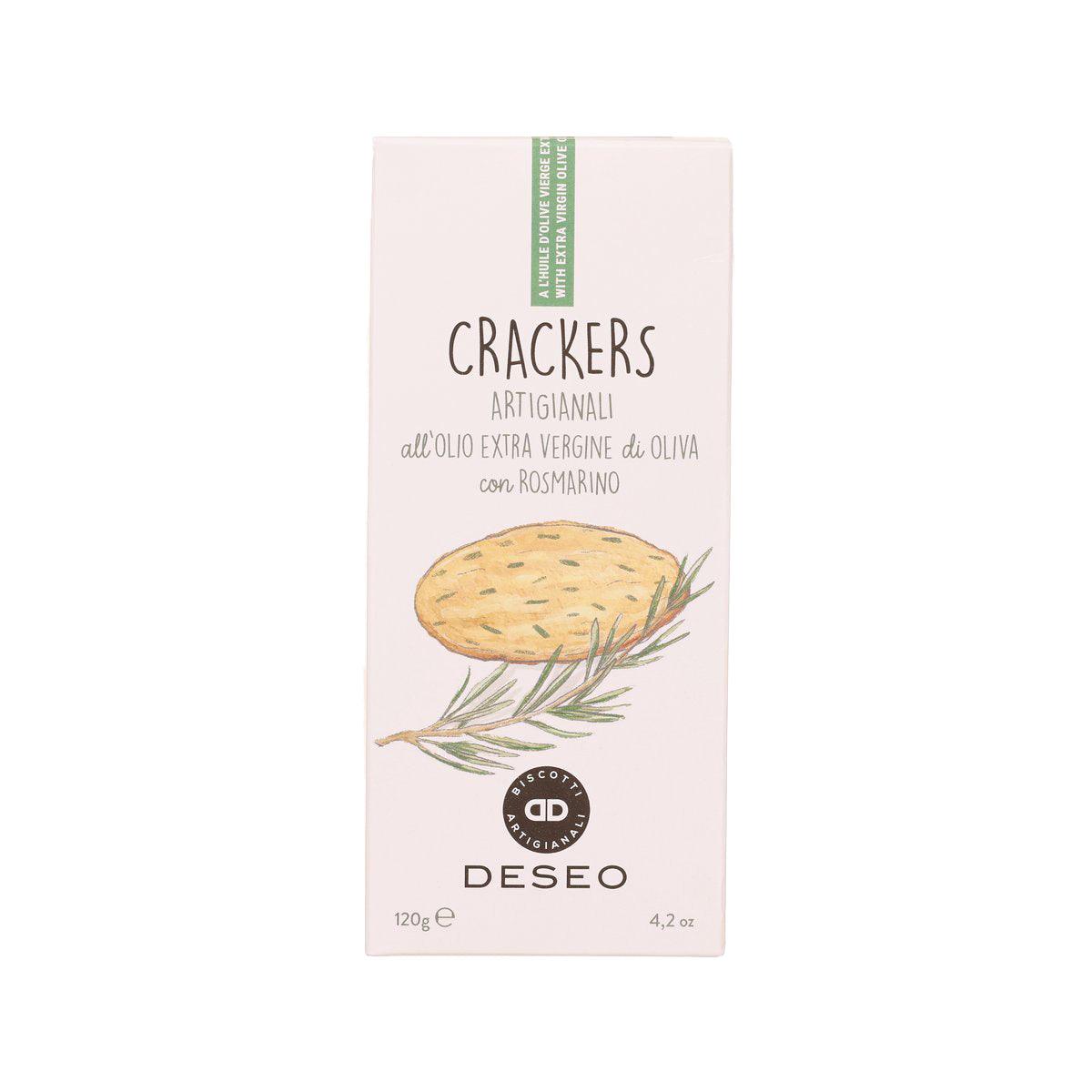 DESEO Crackers with Extra Virgin Olive Oil & Rosemary (120g)