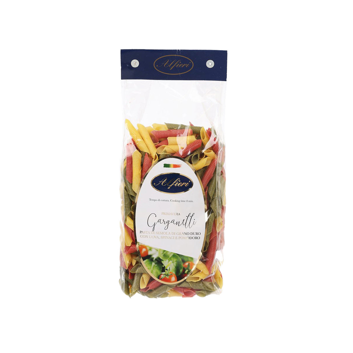 ALFIERI Artisanal TriColor Garganelli Pasta (500g)