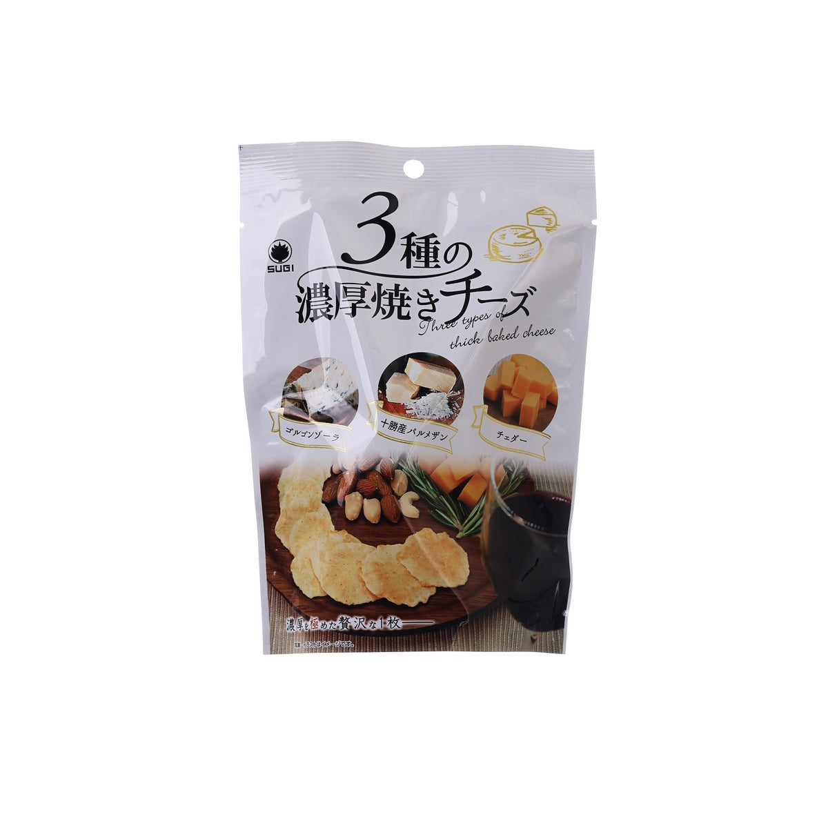 SUGISEIKA 3 Types of Thick Baked Cheese Cracker (14g)