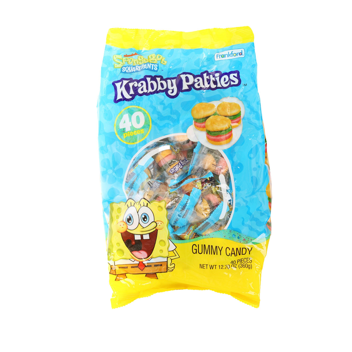 FRANKFORD Spongebob Squarepants Krabby Patties Gummy Candy (360g)