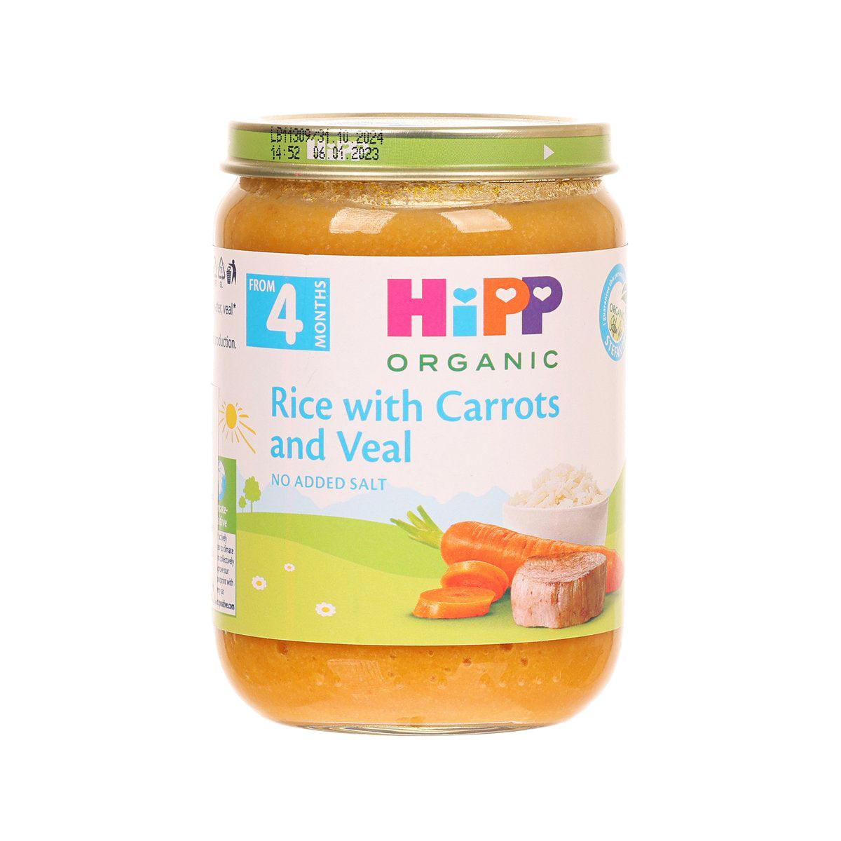 HIPP Organic Rice with Carrots and Veal (190g)