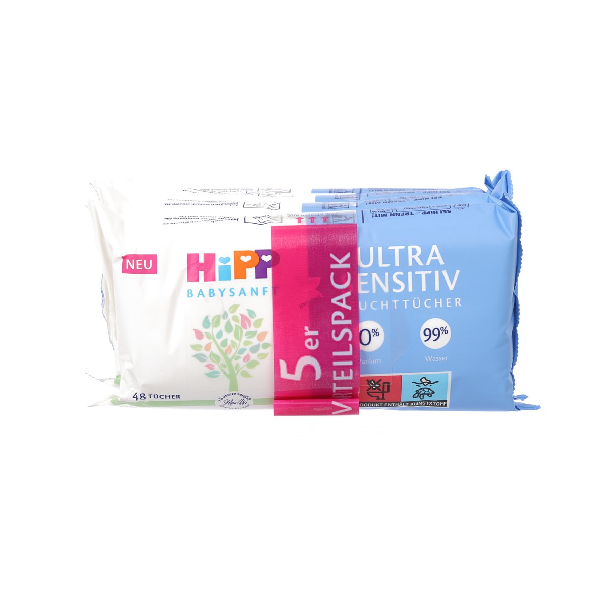 HIPP Babysanft Wet Wipes - Ultra Sensitive (5 x 48pcs)