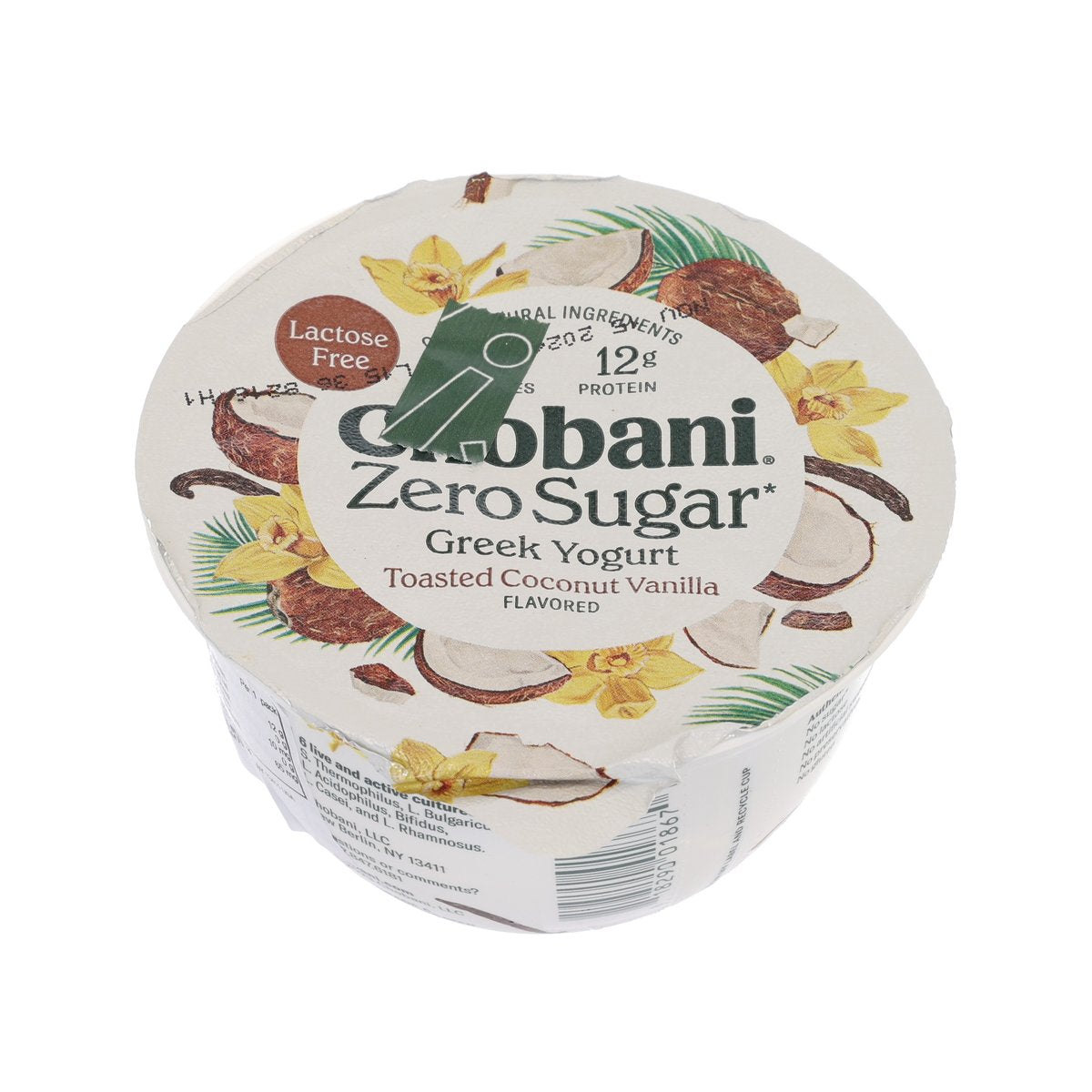 CHOBANI Zero Sugar Nonfat Greek Yogurt - Toasted Coconut Vanilla (150g)