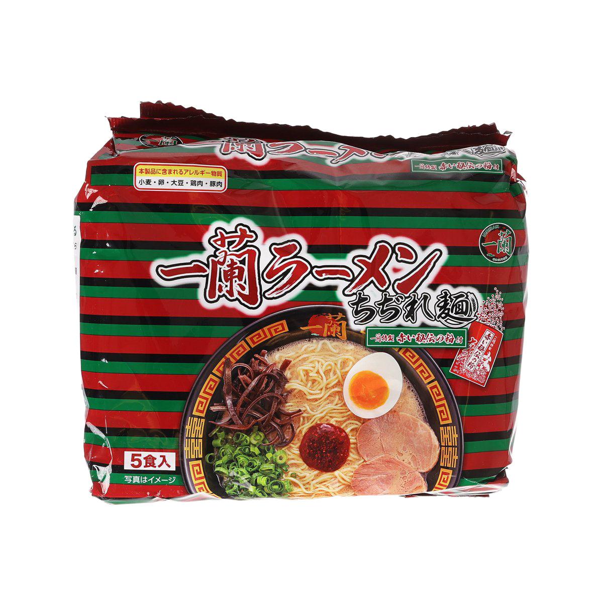 ICHIRAN Instant Ichiran Ramen Curly Noodle with Ichiran's Original Red Chili Spice (5 x 133g)