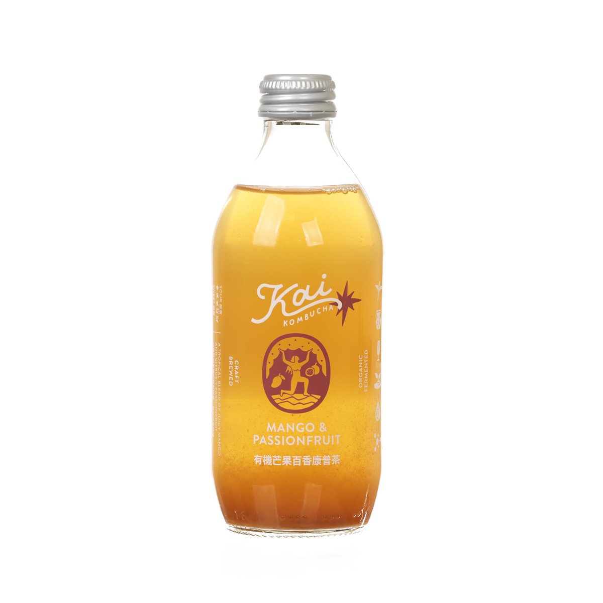 KAI KOMBUCHA Organic Mango & Passionfruit Kombucha (330mL)