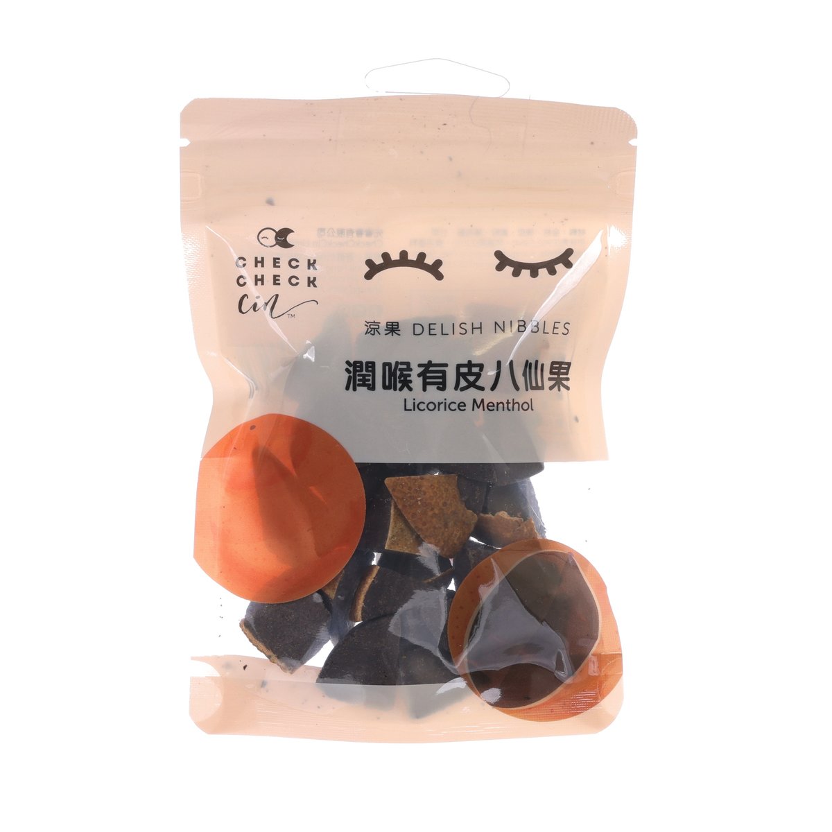 CHECKCHECKCIN Delish Nibbles - Licorice Menthol (70g)