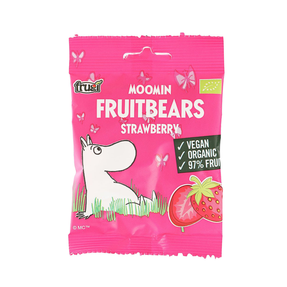 FRUGI Moomin Fruit Gummy Bears - Strawberry (40g)