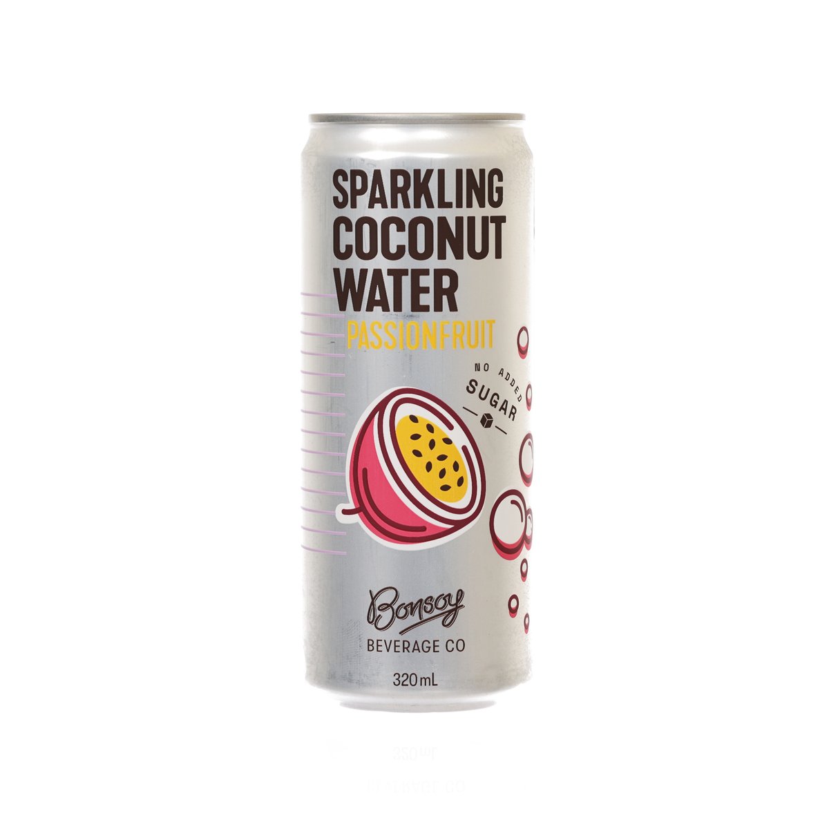 BONSOY Natural Sparkling Coconut Water - Passionfruit (320mL)