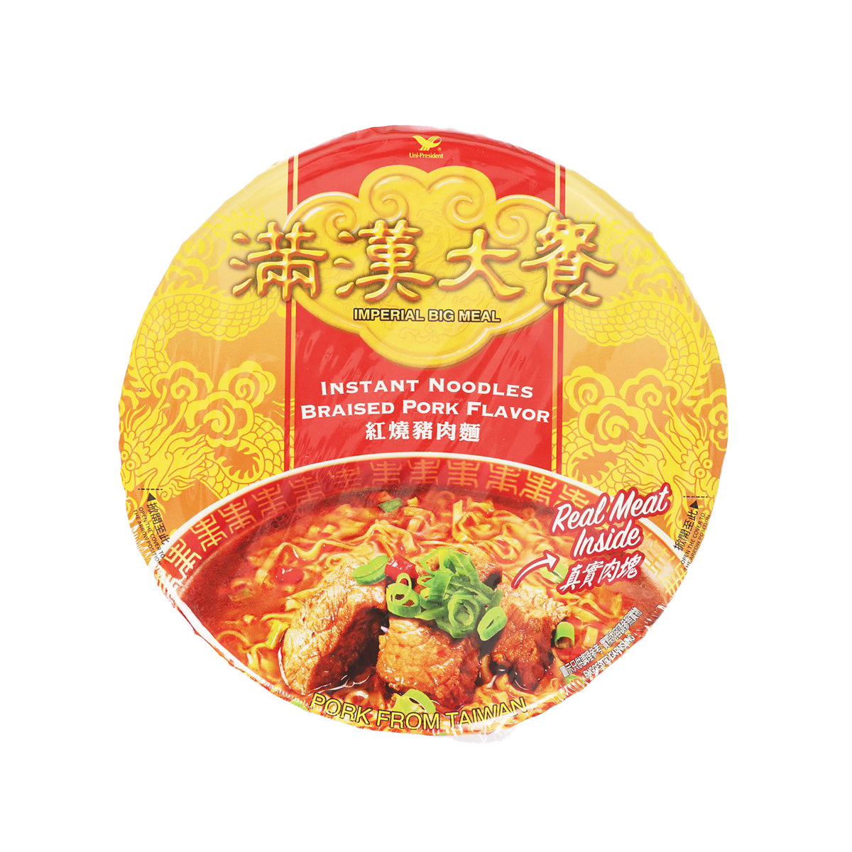 UNI PRESIDENT Imperial Big Meal Instant Noodles - Braised Pork Flavor (199g)