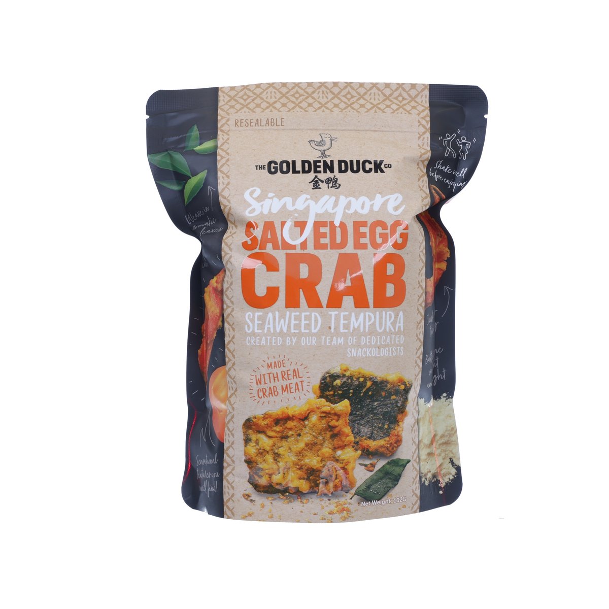 GOLDENDUCK Salted Egg Crab Seaweed Tempura (92g)