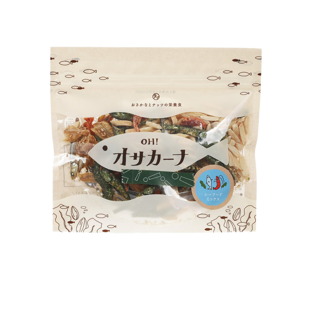KYUNAN Oh! Sakana Snack - Dried Seafood & Almond (80g)
